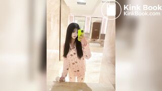 Chinese cute girl diarrhea accidentally