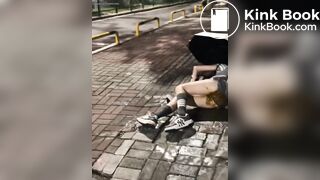 Chinese cute girl diarrhea accidentally