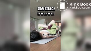 korean girl yoga fart