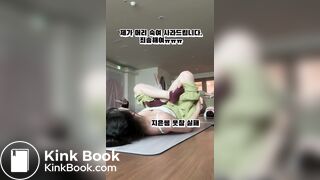 korean girl yoga fart