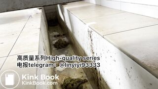 Beautiful girl poops in the toilet 52