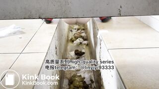 Beautiful girl poops in the toilet 53