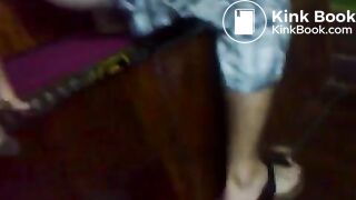 Naughty guy shits into the piano