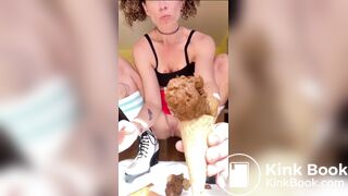 Shit ice cream cone