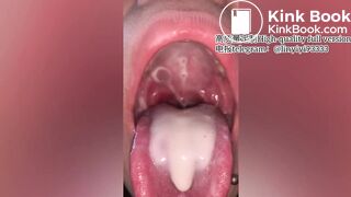 Girl spitting and vomiting