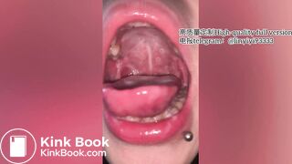 Girl spitting and vomiting