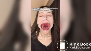 Girl spitting and vomiting 2