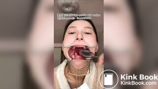 Girl spitting and vomiting 2