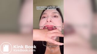 Girl spitting and vomiting 3