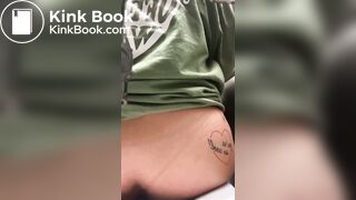 Desperate pee followed by some turds