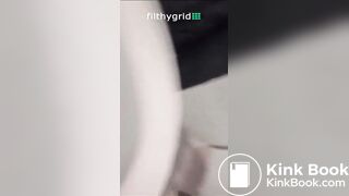 Dirty woman pooping on toilet - video 5