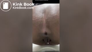 black girl pooping a big one