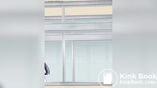 Students use school toilet animation