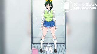 Students use school toilet animation