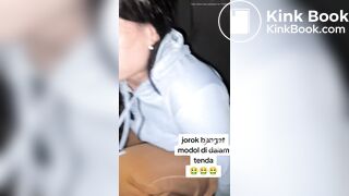 ТТ girl poops in a bag in the tent