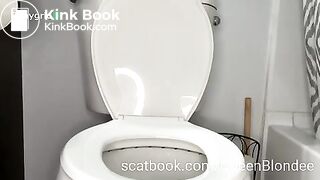 Pooping on toilet - video 6