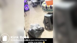 Latin girl shit her pants while fart