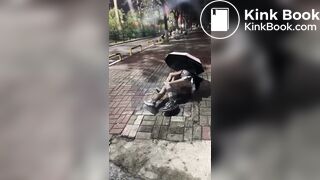 drunk girls shit themselves on street