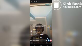 A Black Girl shit diarrhea in her Boyfriend clotes