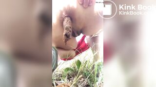 Milf shots huge load outdoors public
