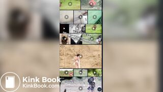 Full version of the Indian girl pooping series group