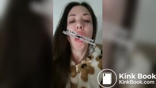 Beautiful girl spits 2