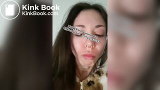 Beautiful girl spits 2