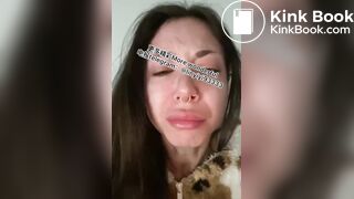 Beautiful girl spits 2