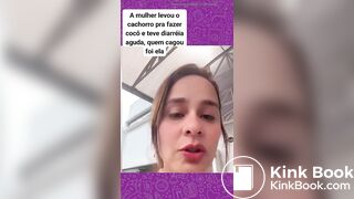 Brazil Woman shit diarrhea herself in the street