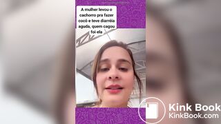 Brazil Woman shit diarrhea herself in the street