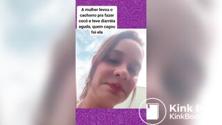 Brazil Woman shit diarrhea herself in the street