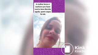 Brazil Woman shit diarrhea herself in the street