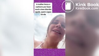Brazil Woman shit diarrhea herself in the street