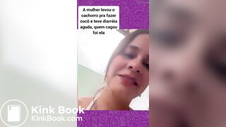 Brazil Woman shit diarrhea herself in the street