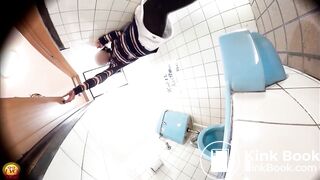 Japanese Hot Lady pooping dormitory toilet