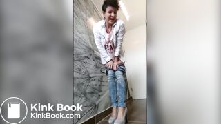 4 clips of southern german beauty pooping