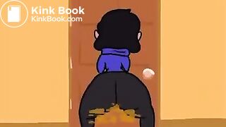 Animated panty poop - video 3