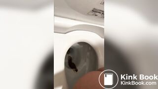 Japanese pajama girl films herself pooping