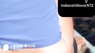 Indian desi close up shitting