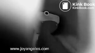 A girl drops a HUGE monster log into toilet