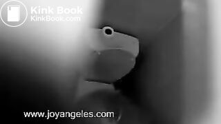 A girl drops a HUGE monster log into toilet