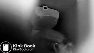 A girl drops a HUGE monster log into toilet