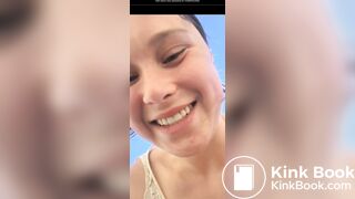 Girl has diarrhea outside - video 2