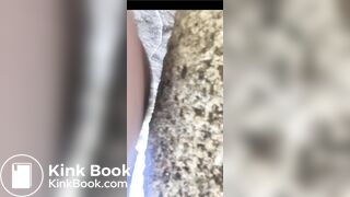 Girl has diarrhea outside - video 2