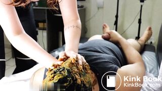 She spoon fed him a lot of shit.( POOP EATING VID).