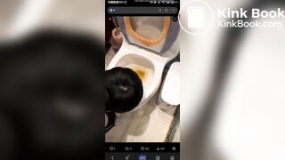 eat shit from toilet