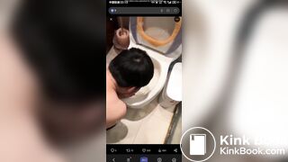eat shit from toilet