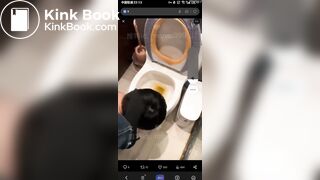 eat shit from toilet