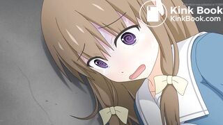 Restrained Girl unable to go to the toilet