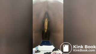 20 year old black girl shitting naked Pt 2